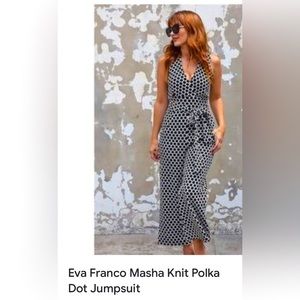 Eva Franco Polka Dot Jump Suit Small